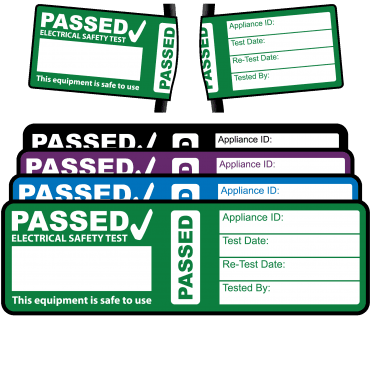 3rd Edition Passed PAT Wrap Labels for PAT Testing. Choice of Colours