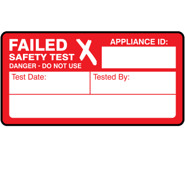 4th/5th Edition Failed PAT Test Labels