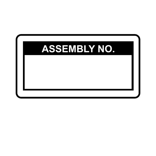 Assembly No. Labels in Black