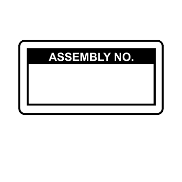 Assembly No. Labels in Black
