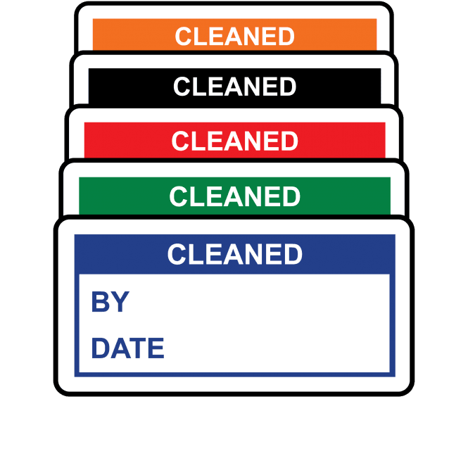 Basic Cleaned Labels - Variety of colours