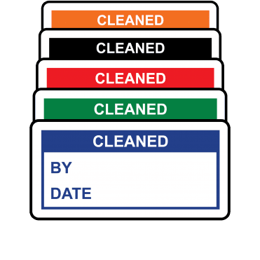 Basic Cleaned Labels - Variety of colours