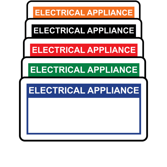 Basic Electrical Appliance Labels - Variety of colours