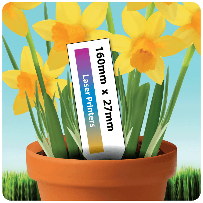 Box of Stick In Plant Labels (1750) - 160mm x 27mm. Printable Plant Labels for Laser Printers