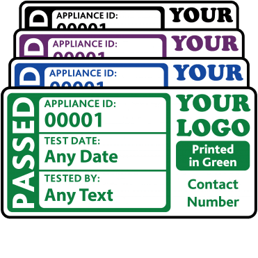 Budget Custom Passed Labels - Design 4. Choice of colours