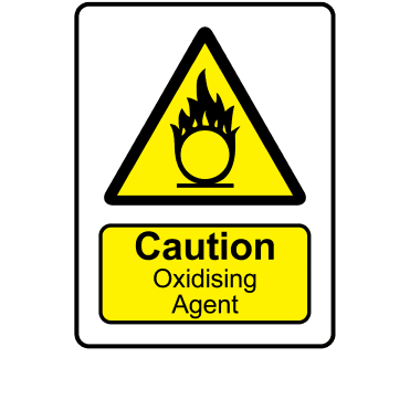 Caution Oxidising Agent - Danger & Warning Labels