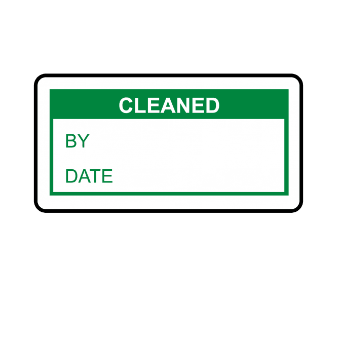 Cleaned Labels in Green