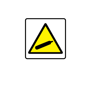 Compressed Gas Symbol Labels - Danger & Warning Labels
