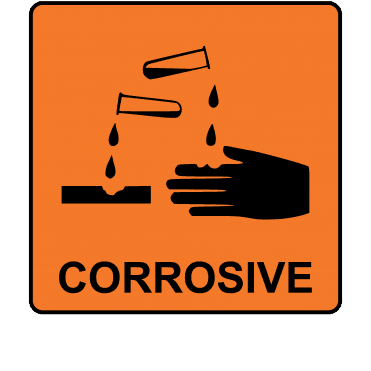 Corrosive Labels - CHIP Regulation Labels