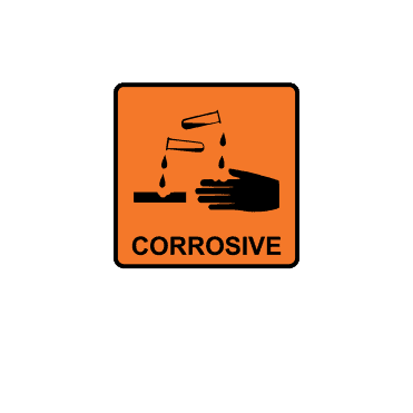 Corrosive Labels - CHIP Regulation Labels - Small