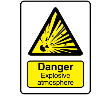 Danger Explosive Atmosphere - Danger & Warning Labels