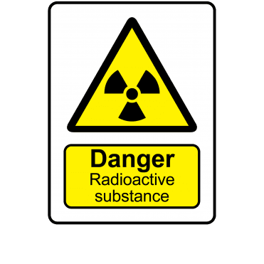 Danger Radioactive Substance - Danger & Warning Labels