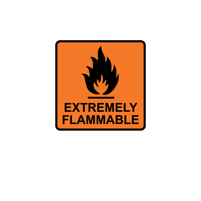 Extremely Flammable Labels - CHIP Regulation Labels - Small