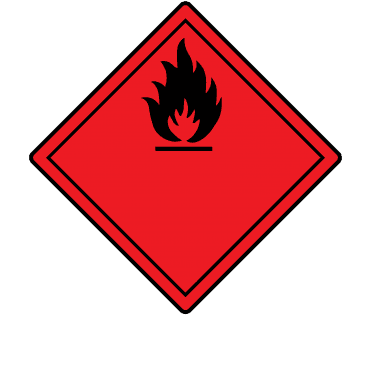 Flammable Gas Labels, Symbol Only - Hazard Warning Diamonds