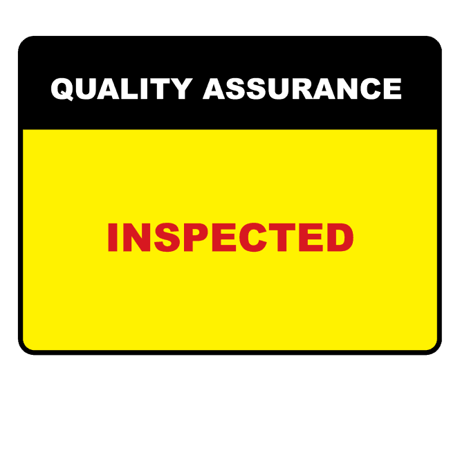 Inspected - Quality Assurance Labels