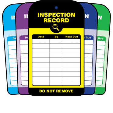 Inspection Record Tag - Tear Resistant & Waterproof