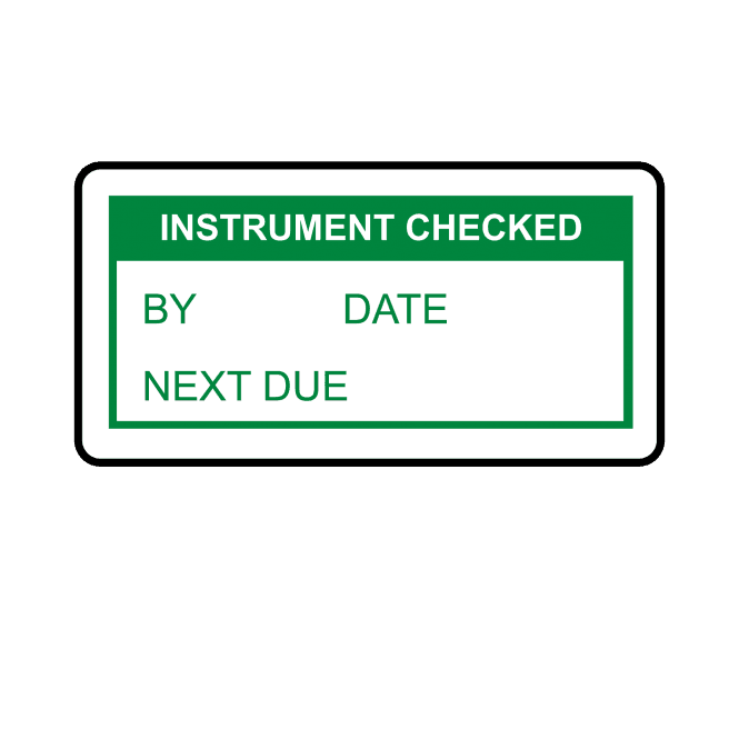 Instrument Checked Labels in Green
