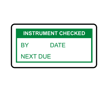 Instrument Checked Labels in Green