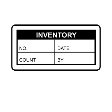 Inventory Labels in Black