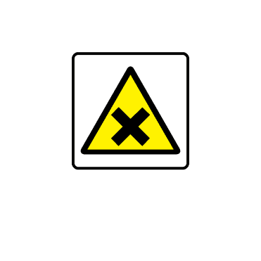 Irritant Symbol Labels - Danger & Warning Labels