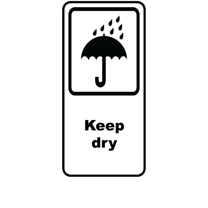 Keep Dry - Packaging Labels