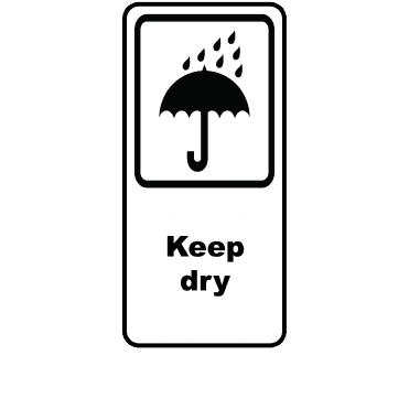Keep Dry - Packaging Labels
