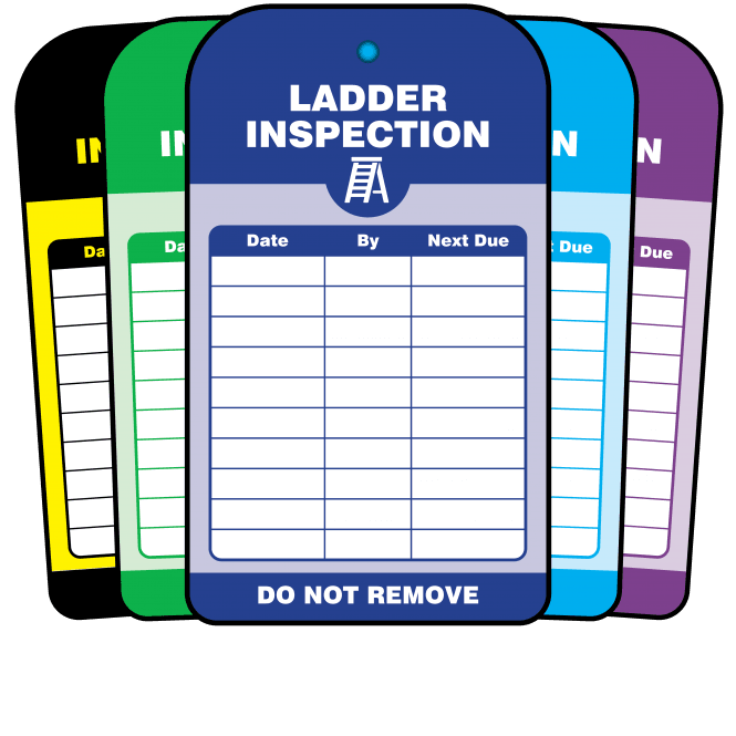 Ladder Inspection Tag - Choice of Colours