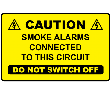 Large Smoke Alarms Do Not Switch Off - Connection Labels