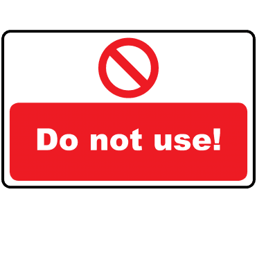 Lockout Labels - Do Not Use