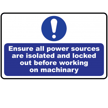 Lockout Labels - Ensure All Power Sources Are Isolated And Locked