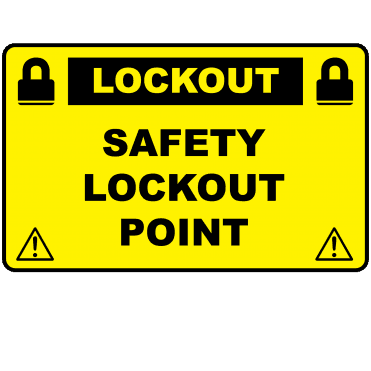 Lockout Labels - Safety Lockout Point