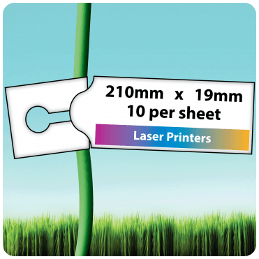 Loop Lock, Self-Ties 210mm x 19mm, 10 per sheet - Printable Plant Labels for Laser Printers