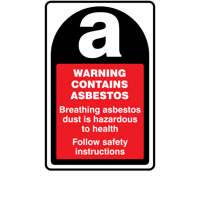 Max Warning Contains Asbestos Labels