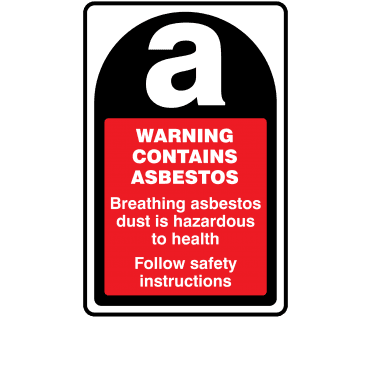 Max Warning Contains Asbestos Labels