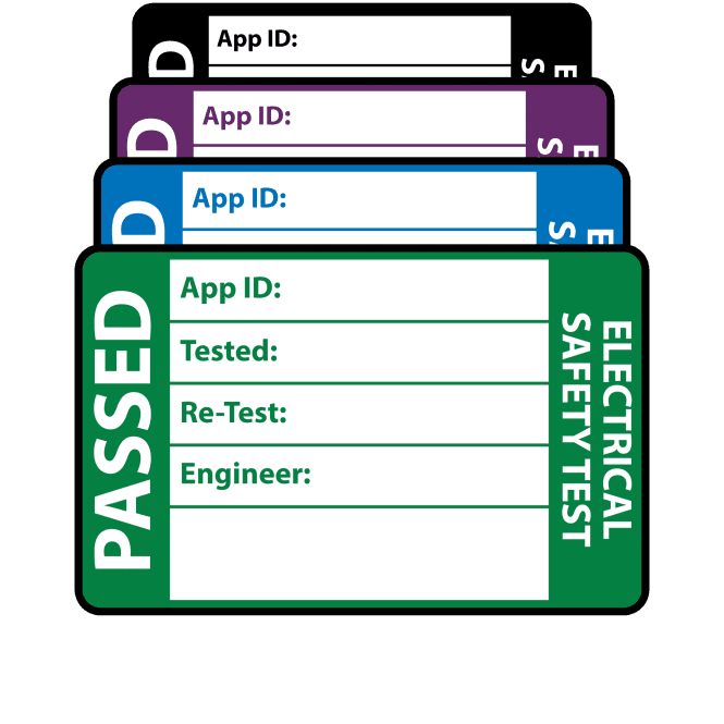 Medium 3rd Edition Passed PAT Test Labels. Choice of Colours
