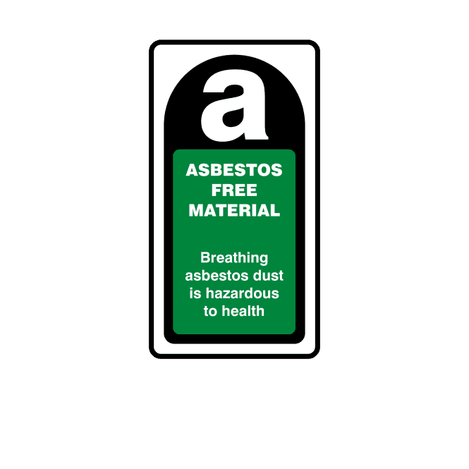 Midi Asbestos Free Material Labels
