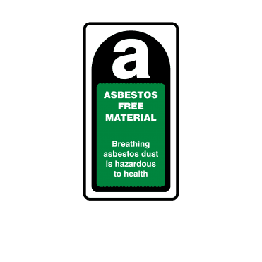 Midi Asbestos Free Material Labels