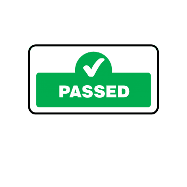 Midi Quality Assurance Passed Labels in Green. Full Colour Edition.