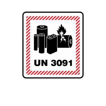 Mini UN 3091 Lithium Metal Battery Labels