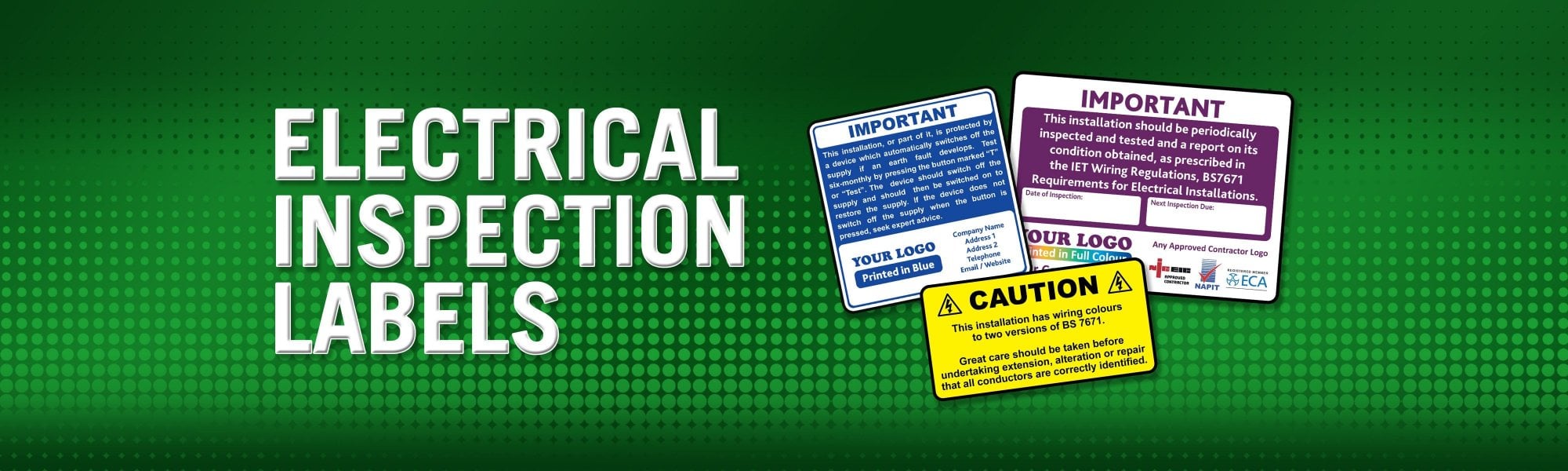 Electrical Inspection Labels