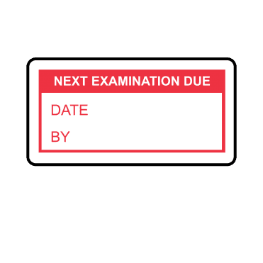 Next Examination Due Labels in Red
