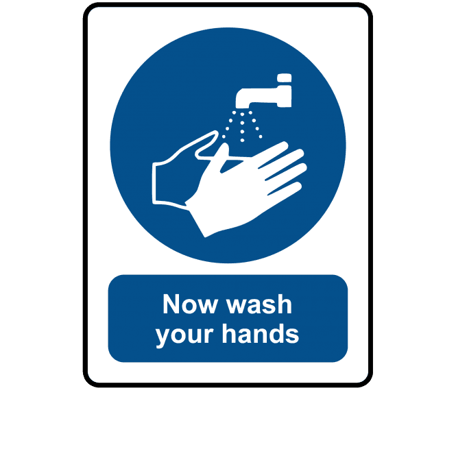 Now Wash Your Hands - Mandatory Labels