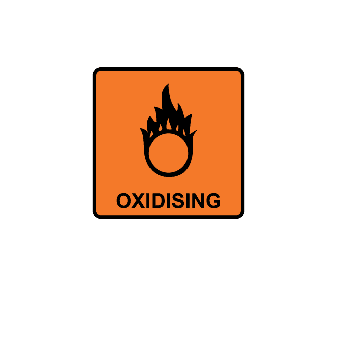 Oxidising Labels - CHIP Regulation Labels - Small