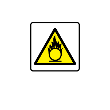 Oxidising Symbol Labels - Danger & Warning Labels