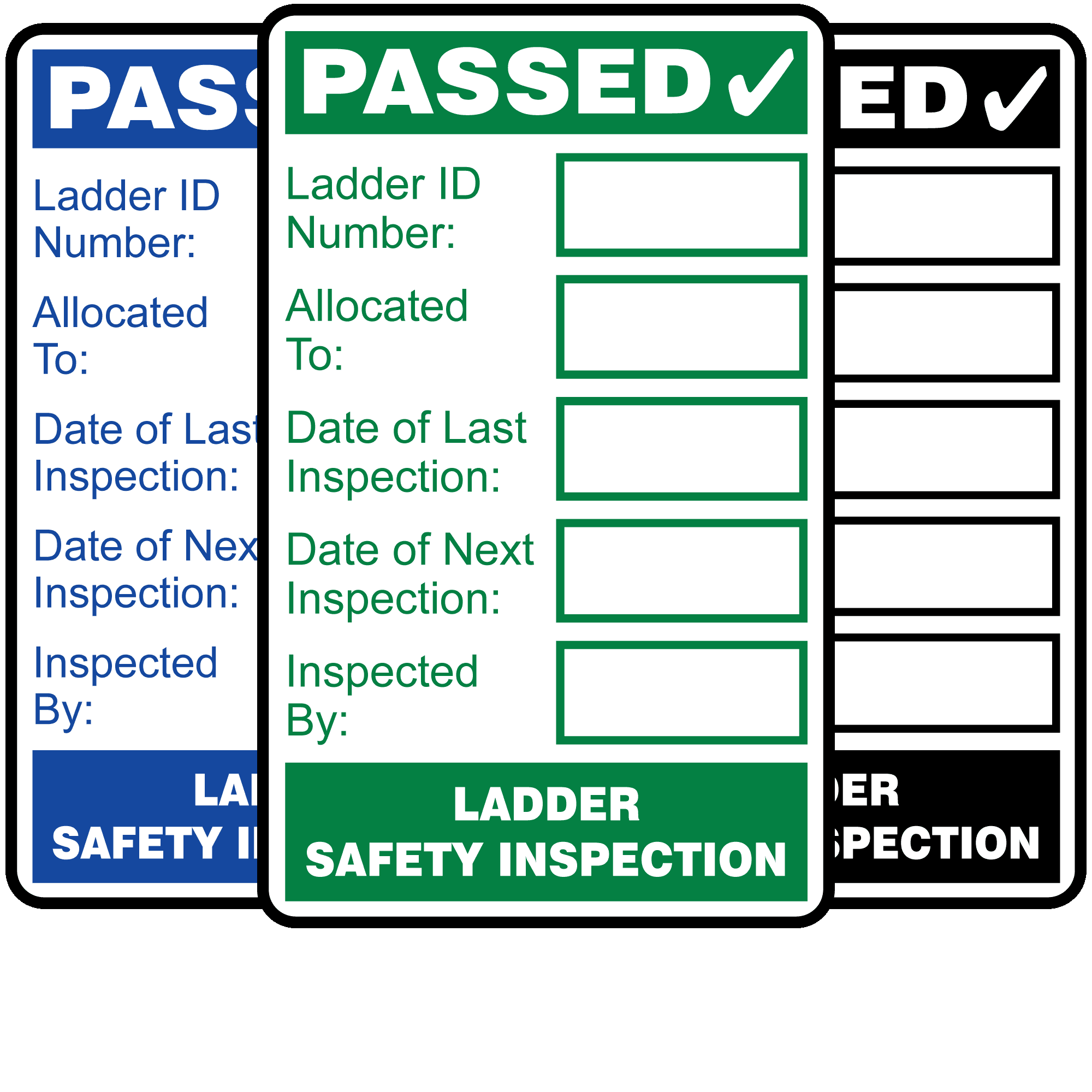 Ladder Inspection Tags 50 Sheets Ladder Inspection Stickers - 8.5 X 2 ...
