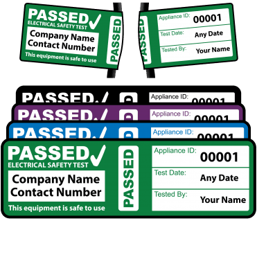 Personalised 4th/5th Edition Passed PAT Wrap Labels for PAT Testing. Choice of Colours