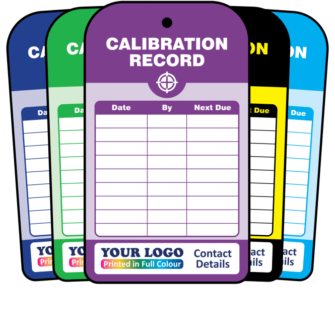 Personalised Calibration Record Tag - Tear Resistant & Waterproof
