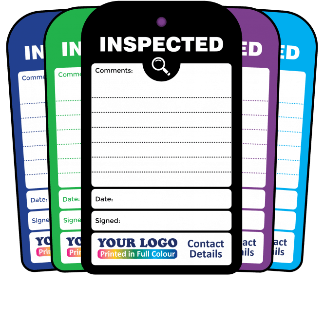 Personalised Inspected Tag - Tear Resistant & Waterproof