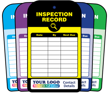 Personalised Inspection Record Tag - Tear Resistant & Waterproof