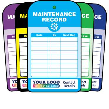 Personalised Maintenance Record Tag - Tear Resistant & Waterproof